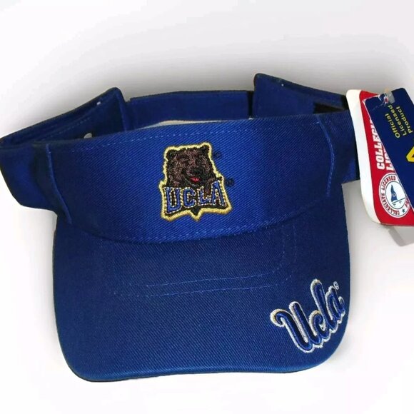 Ucla Bruins Bear Logo Mens Blue Visor Cap Hat Ncaa New Tags - Picture 1 of 3